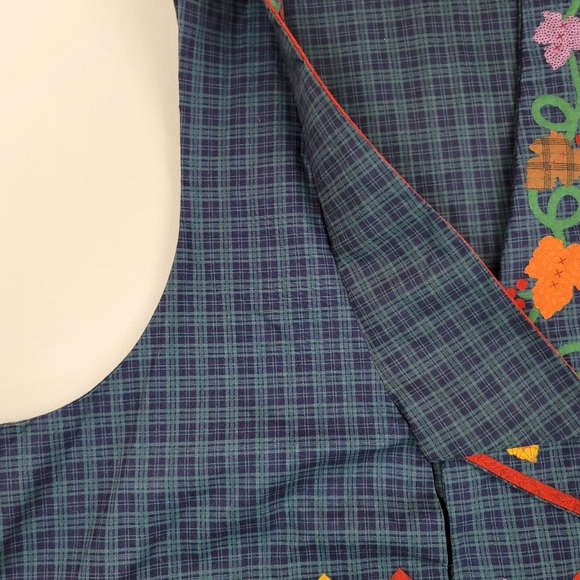 Handmade Fall Harvest Plaid Vest - Picture 4 of 12